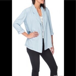 NWT Bobeau Marlyn Lyocell Blue Blazer XS